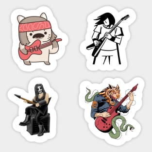 Metal Guitarist Pack Sticker